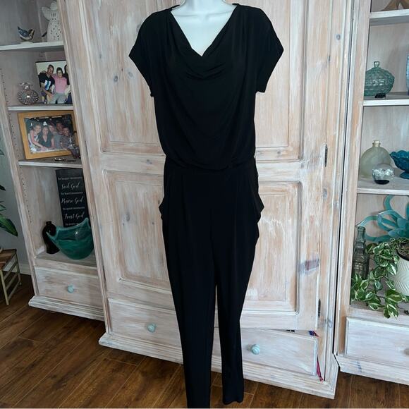 Michael Kors Black Pantsuit Jumper Jumpsuit Women’s Small - Picture 2 of 7